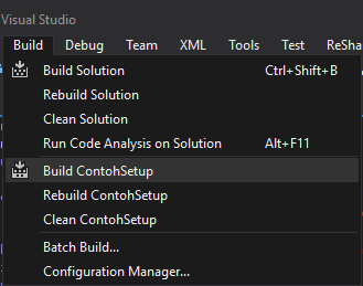 Build Project ContohSetup