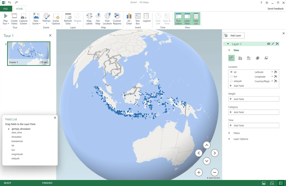 Featured image of post Scraping dan Visualisasi Gempa BMKG dengan Microsoft Excel🌏